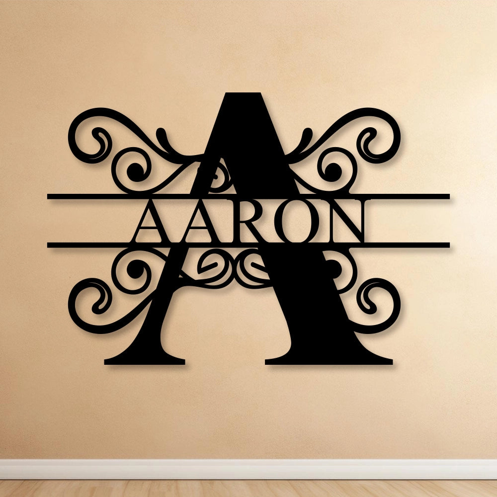 Personalize metal name Sign