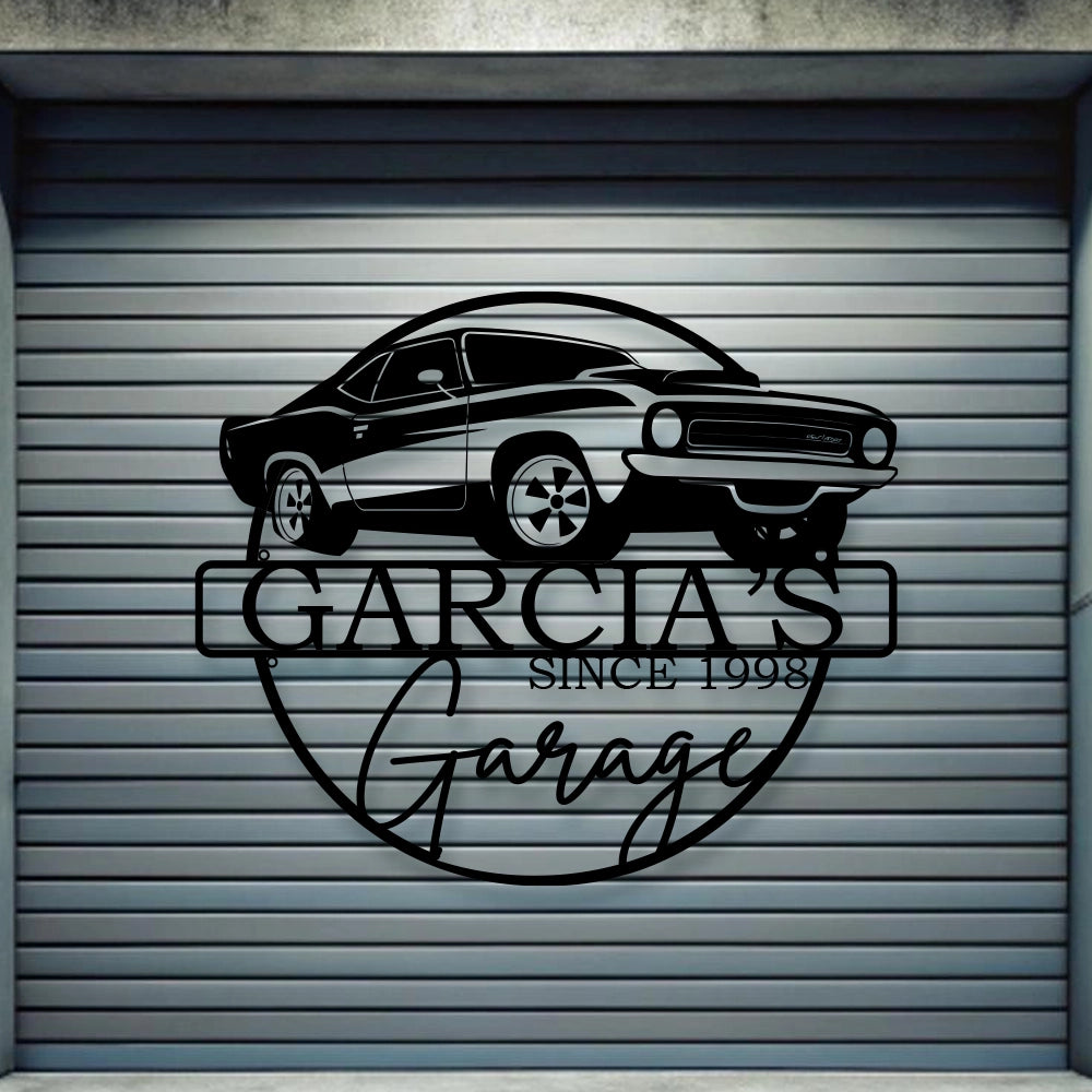 Personalized Metal Garage Sign