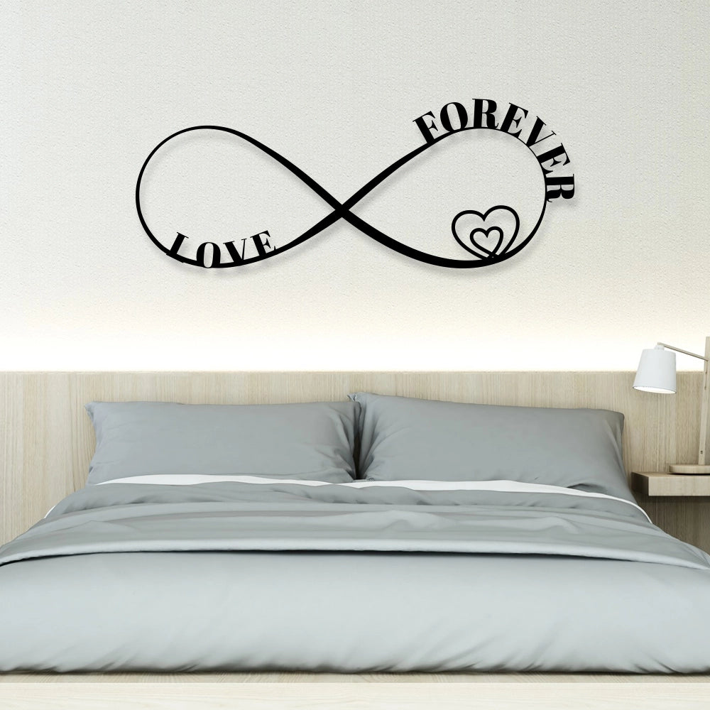 Infinity Heart Metal Wall Decor