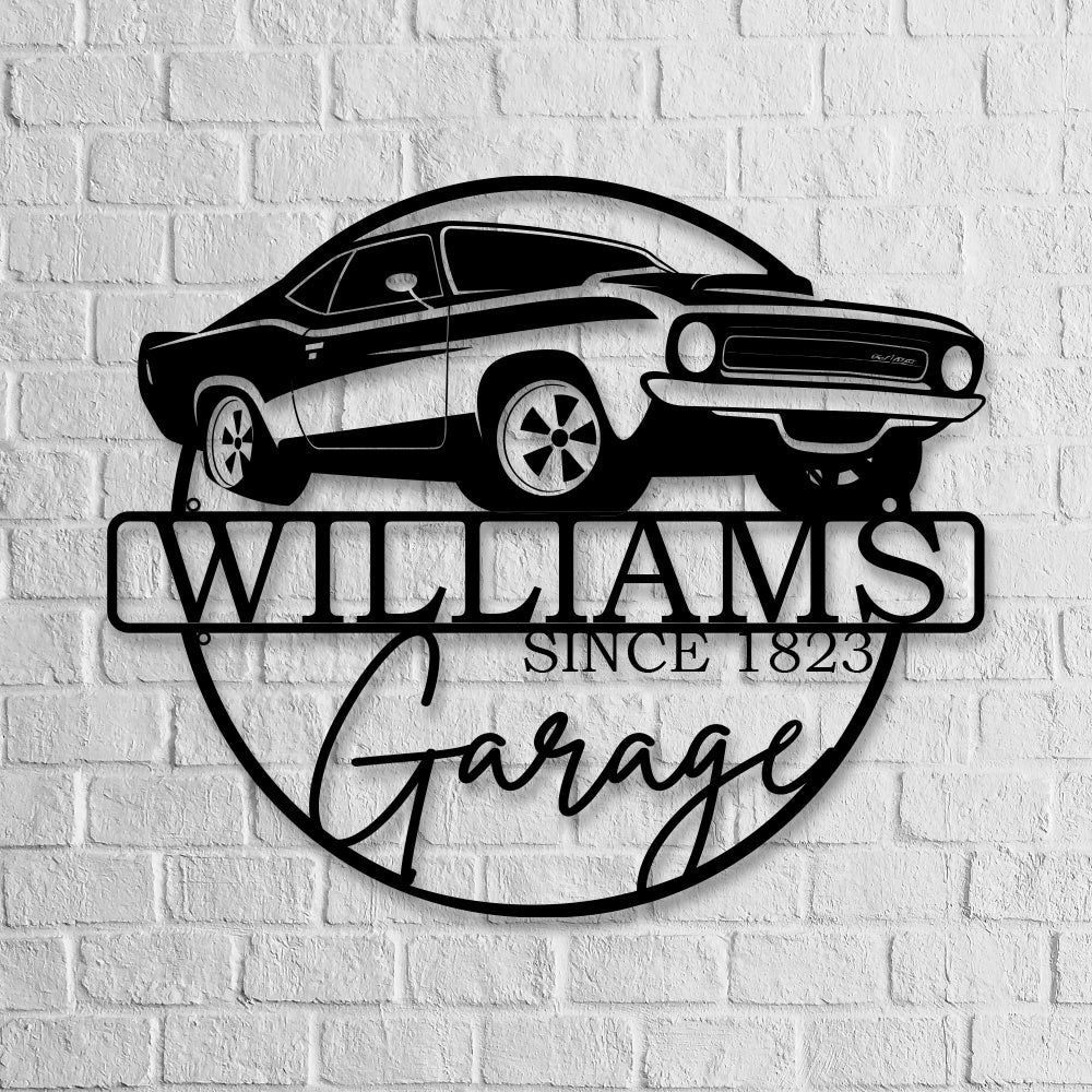 Personalized Metal Garage Sign