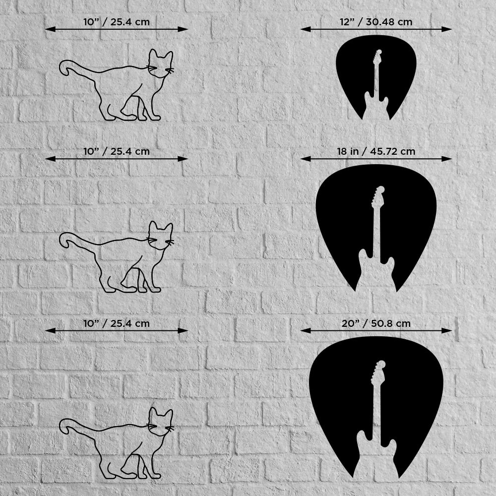 Guitar Metal Wall Art