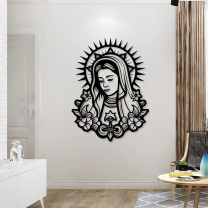 Virgin Mary Metal Wall Art