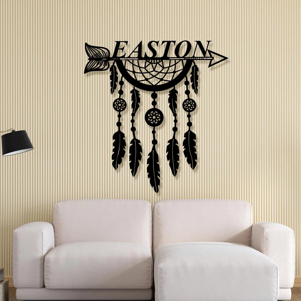 Personalized Dream Catcher Metal Sign