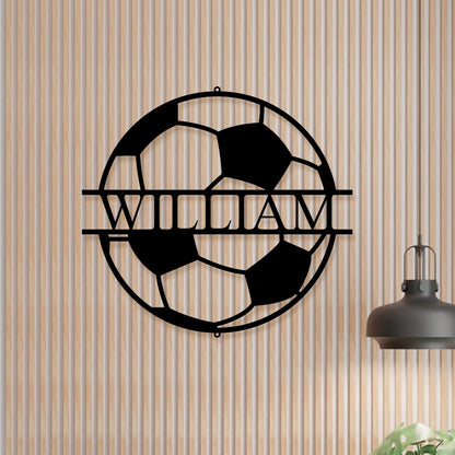 Personalized Football Metal Sign