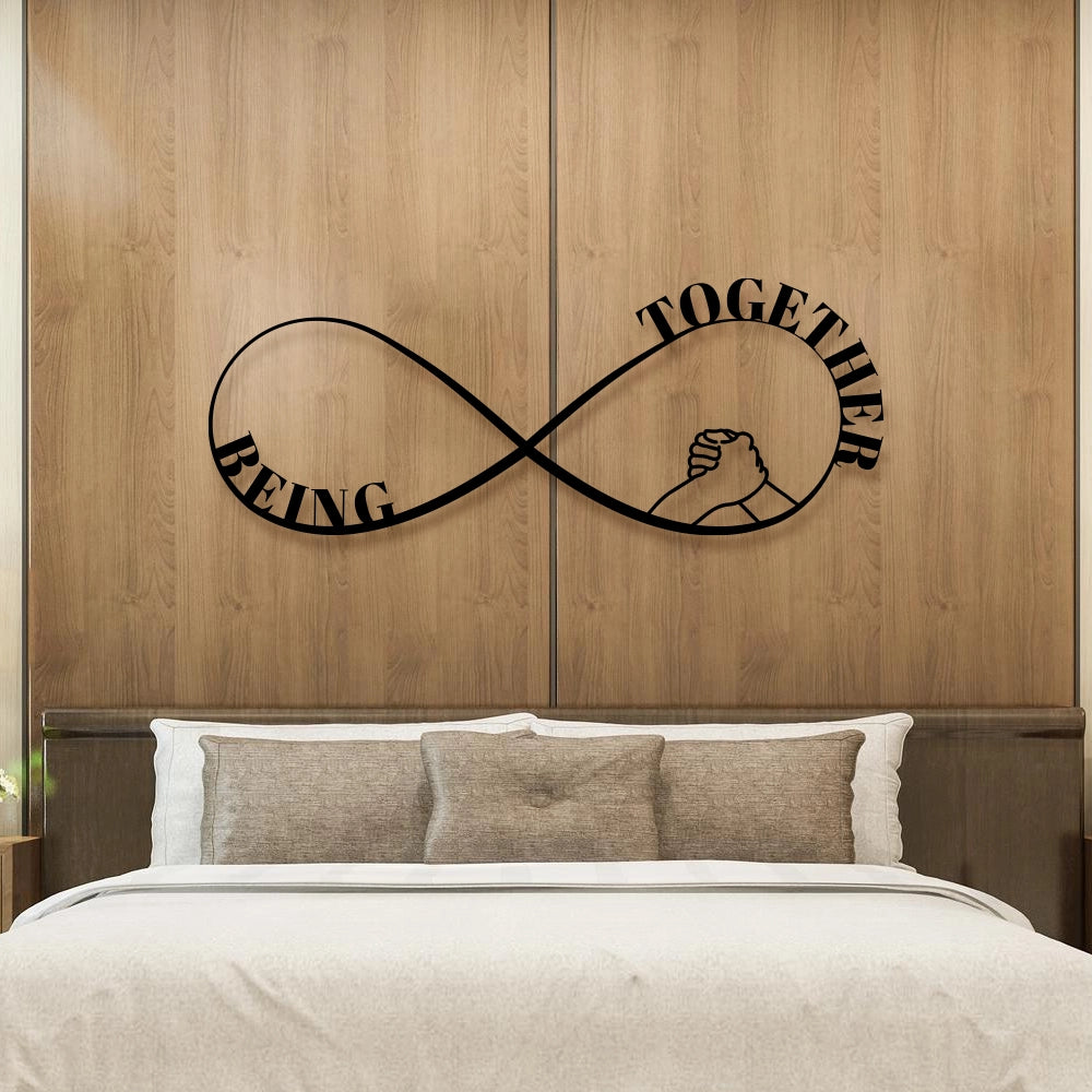 Being together Love Metal Sign