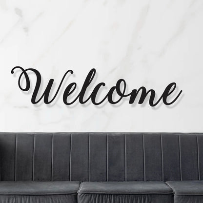 Metal Welcome Sign