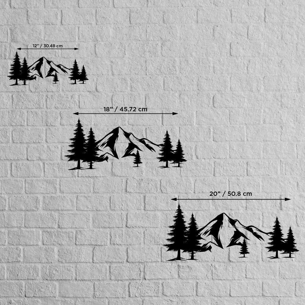 Mountains Metal Wall Art