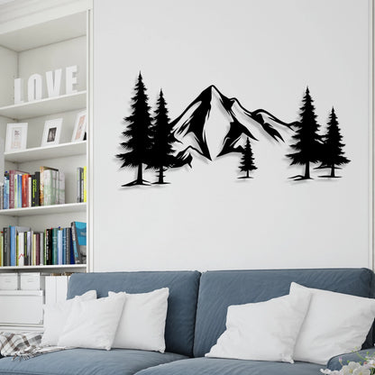 Mountains Metal Wall Art