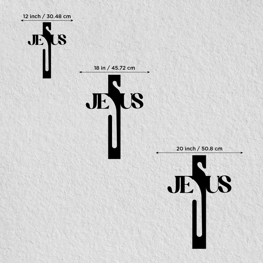 Jesus Cross Metal Wall Decor sign