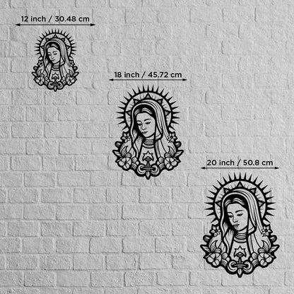 Virgin Mary Metal Wall Art