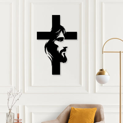 Cross Metal Wall Art Sign