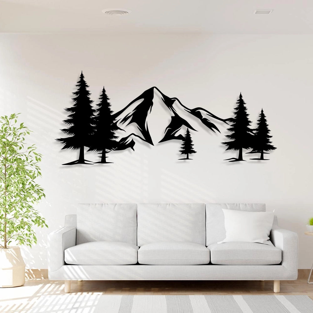 Mountains Metal Wall Art