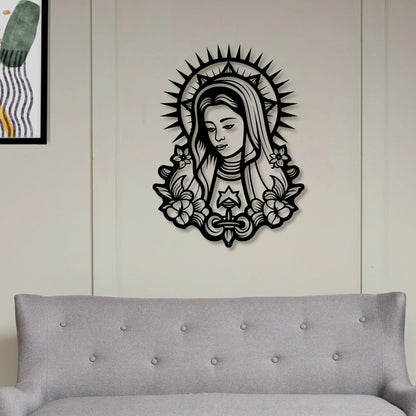 Virgin Mary Metal Wall Art