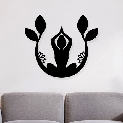 Yoga Meditation Metal wall Art