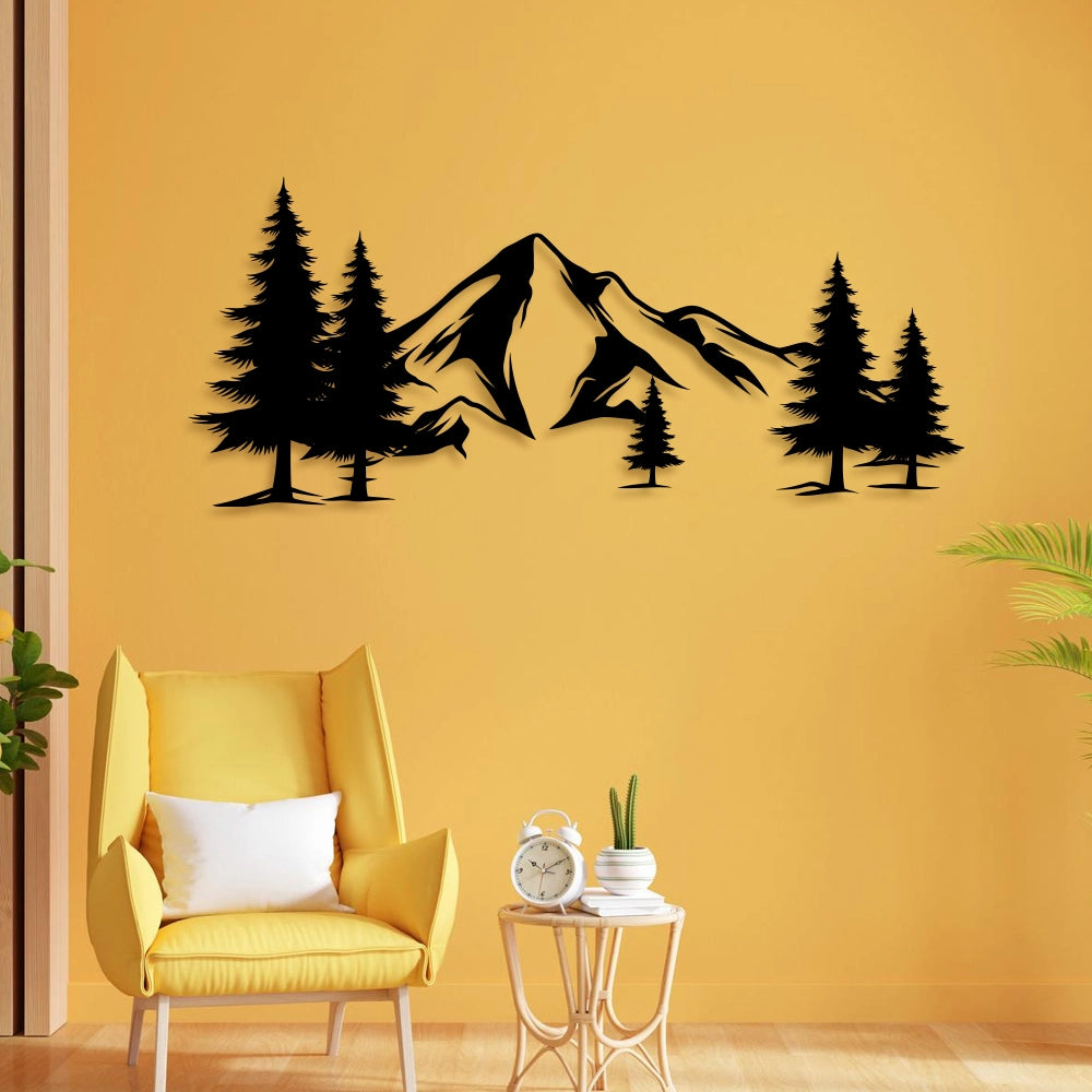 Mountains Metal Wall Art