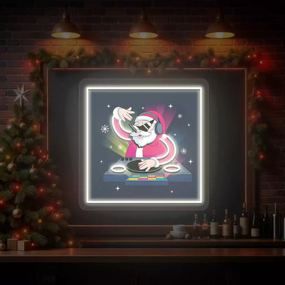 DJ Vibes Santa Neon Artwork | Warmwhite