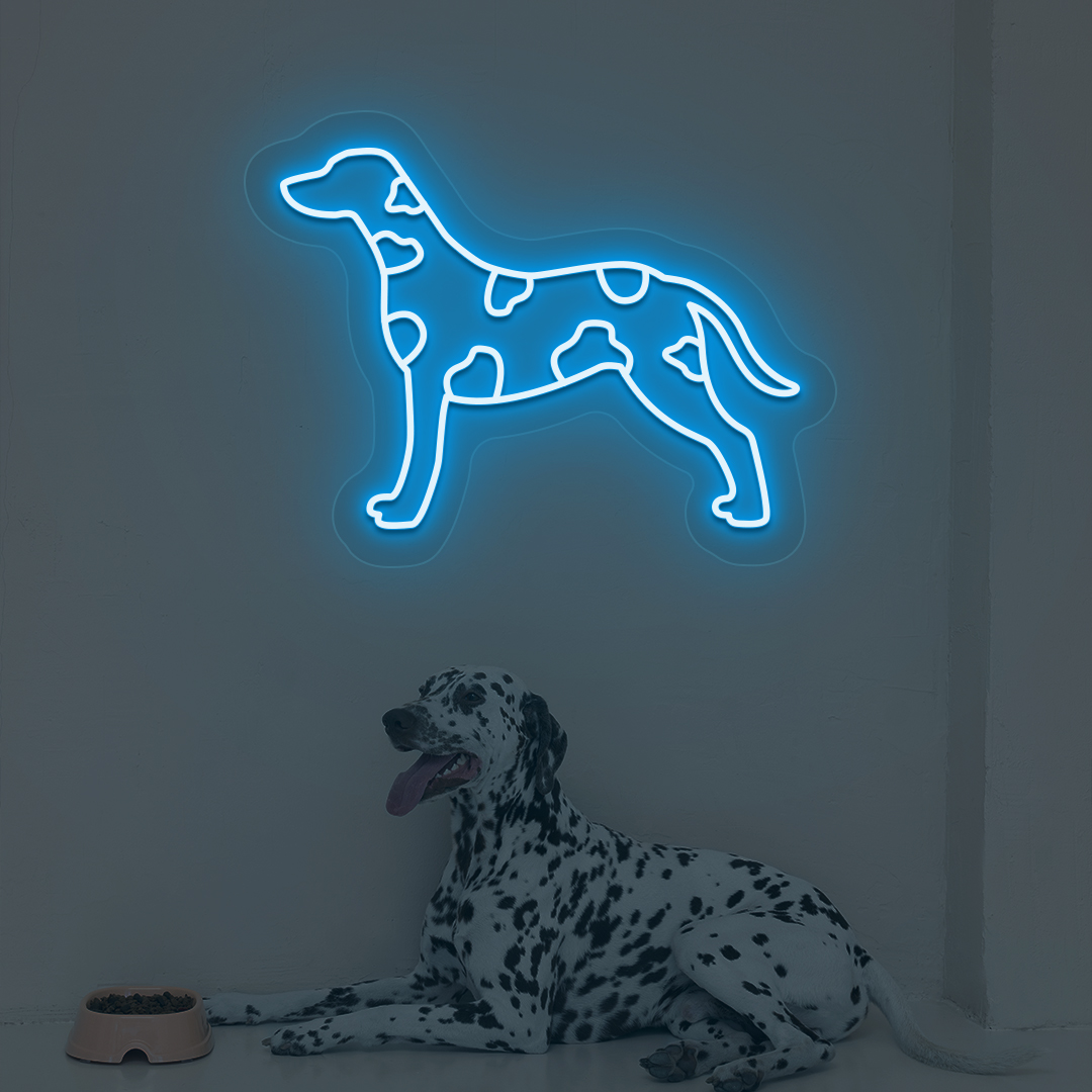 Dalmatian Dog Neon Sign | Iceblue