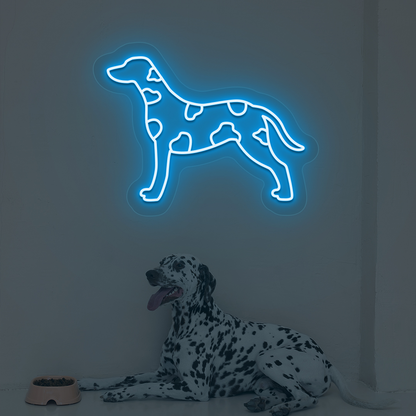 Dalmatian Dog Neon Sign | Iceblue