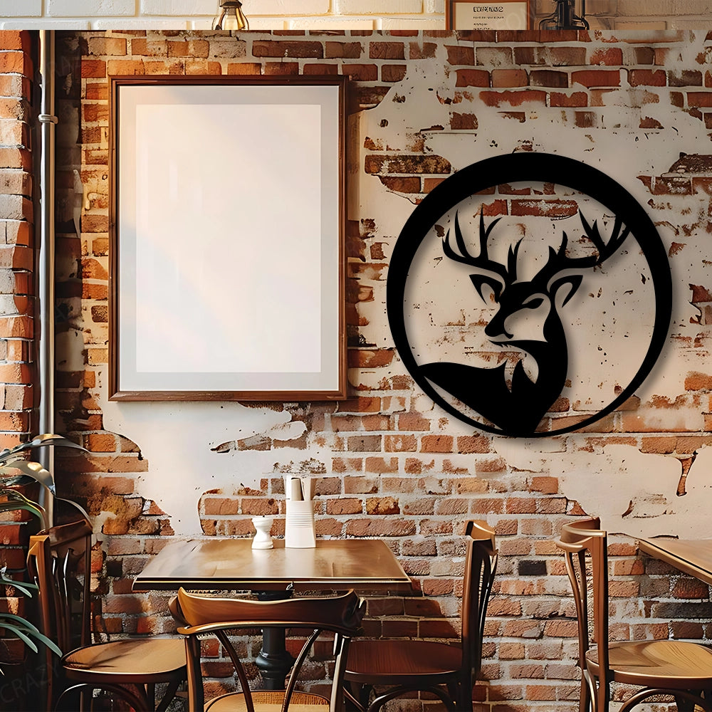 Metal Deer wall Art Sign