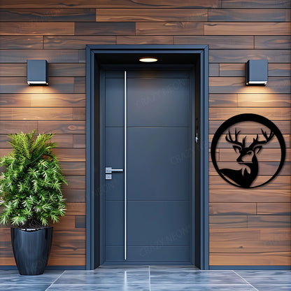 Metal Deer wall Art Sign