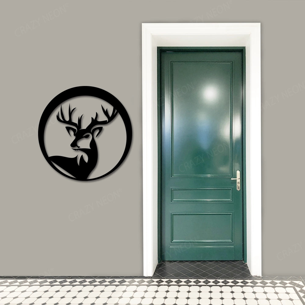 Metal Deer wall Art Sign