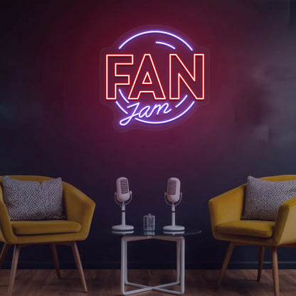 Fan Jam Neon Sign | Purple