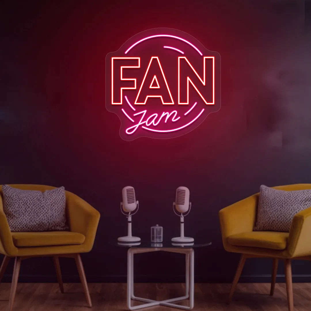 Fan Jam Neon Sign | Pink