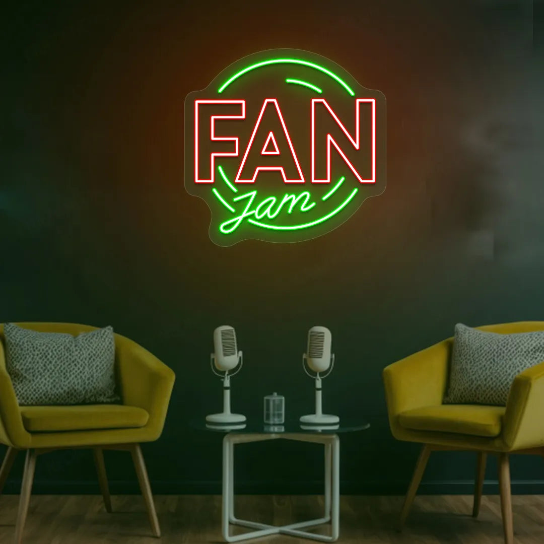 Fan Jam Neon Sign | Green