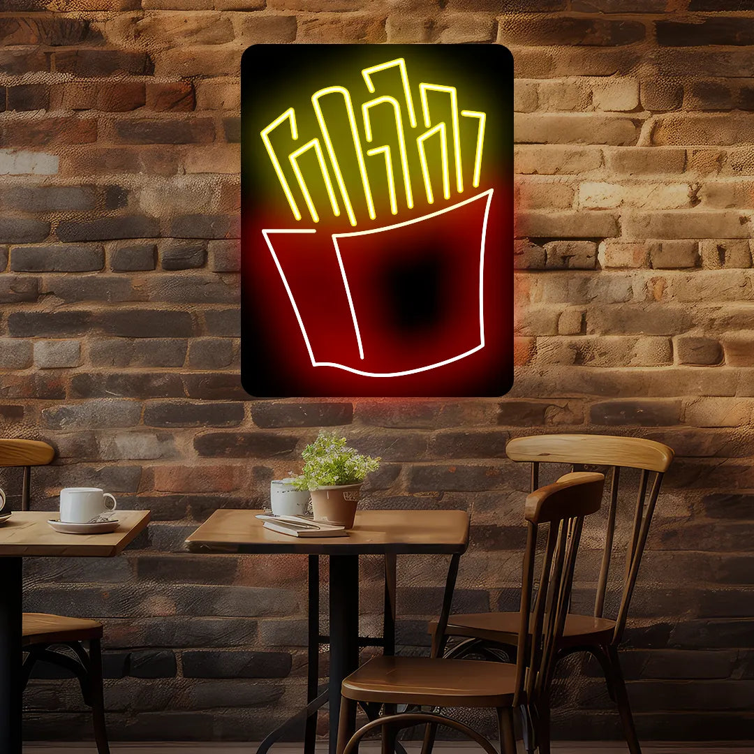 Small Fries Sign Fries Neon Sign | CRAZY NEON® – Crazy Neon