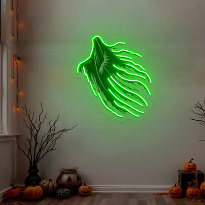 Haunting Wraith Neon Artwork | Green