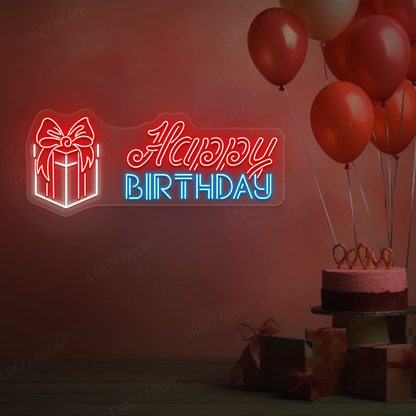 Surprise Birthday Gift Neon Sign | Iceblue