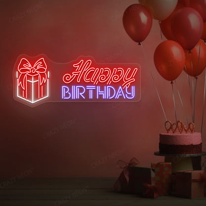 Surprise Birthday Gift Neon Sign | Purple