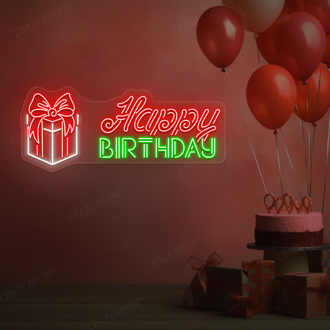 Surprise Birthday Gift Neon Sign | Green