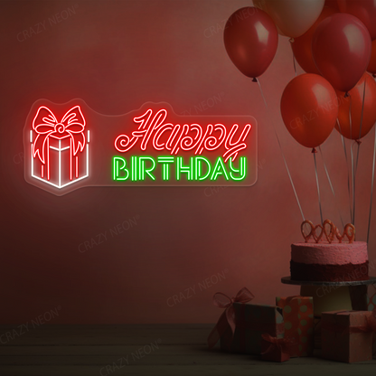 Surprise Birthday Gift Neon Sign | Green