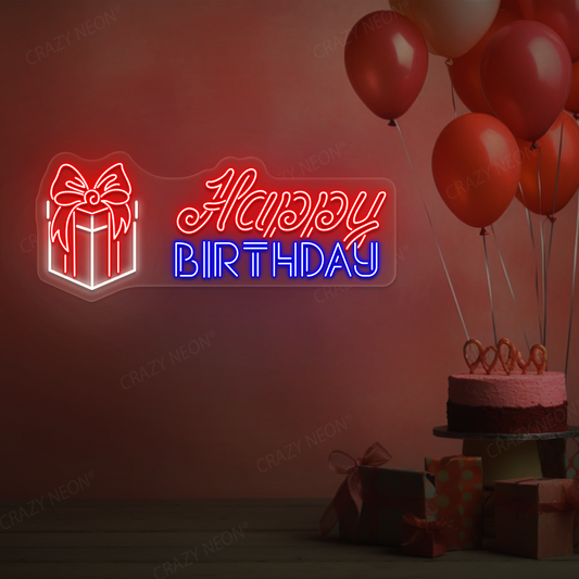 Surprise Birthday Gift Neon Sign | Blue