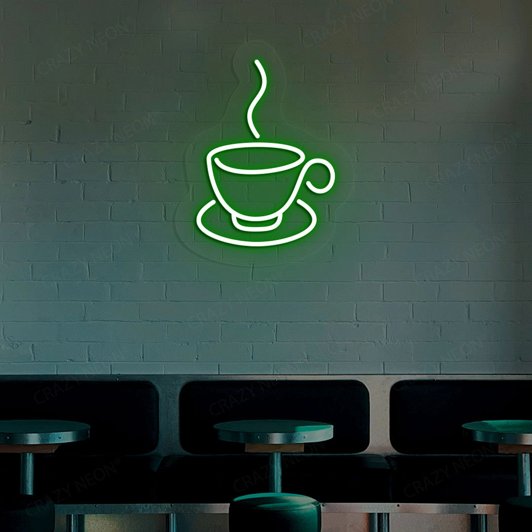 Coffee Neon Sign | Green