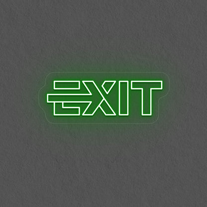 Aesthetic Exit Neon Sign