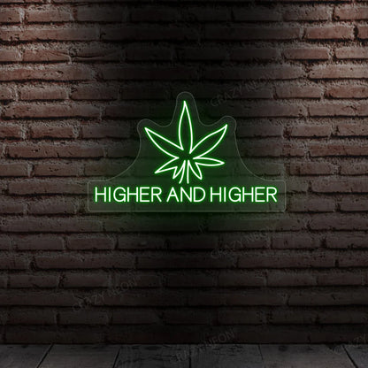 Higher Neon Sign | Green