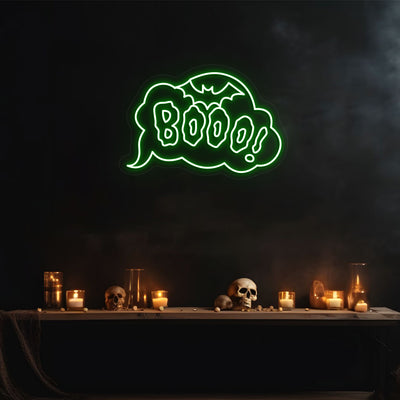 Booo Neon Sign | Green 