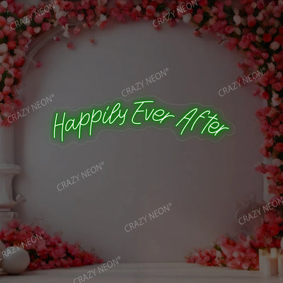 Happily Ever After Neon Sign | Green