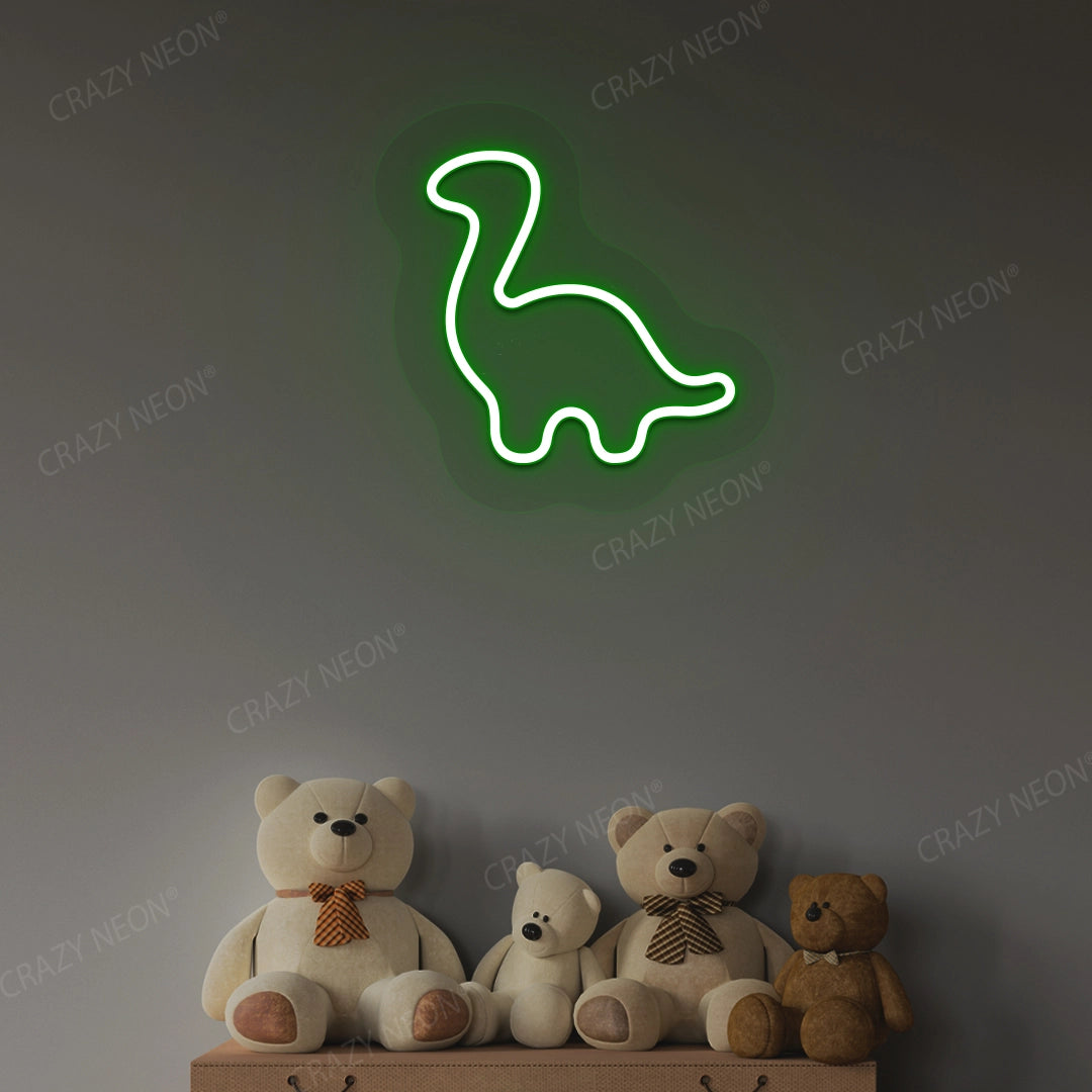 Cute Dinosaur Neon Sign