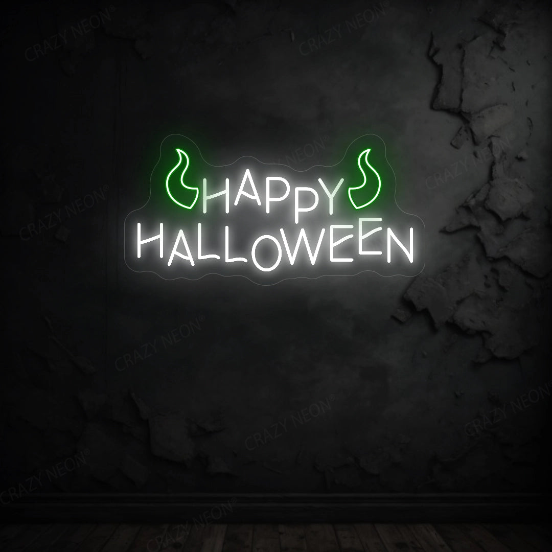 Happy Halloween Neon Sign | Green 