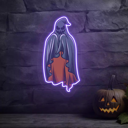 Sinister Green Ghost Neon Artwork | Purple