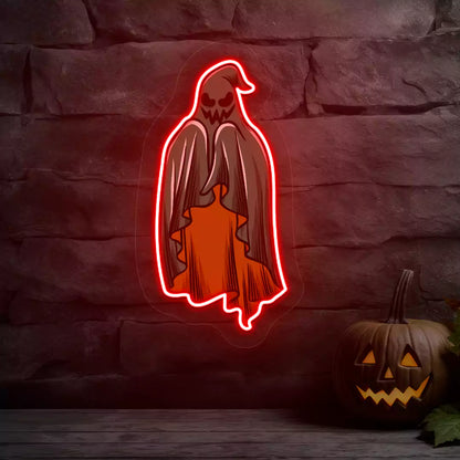 Sinister Green Ghost Neon Artwork | Red