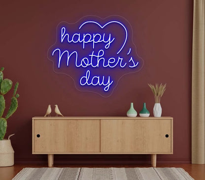 Happy Mother's Day Neon Sign | Blue 