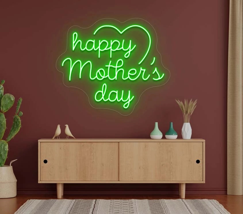 Happy Mother's Day Neon Sign | Green 