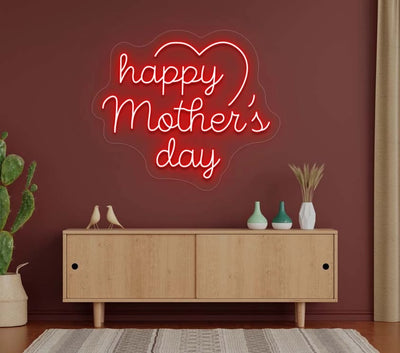 Happy Mother's Day Neon Sign | Red 