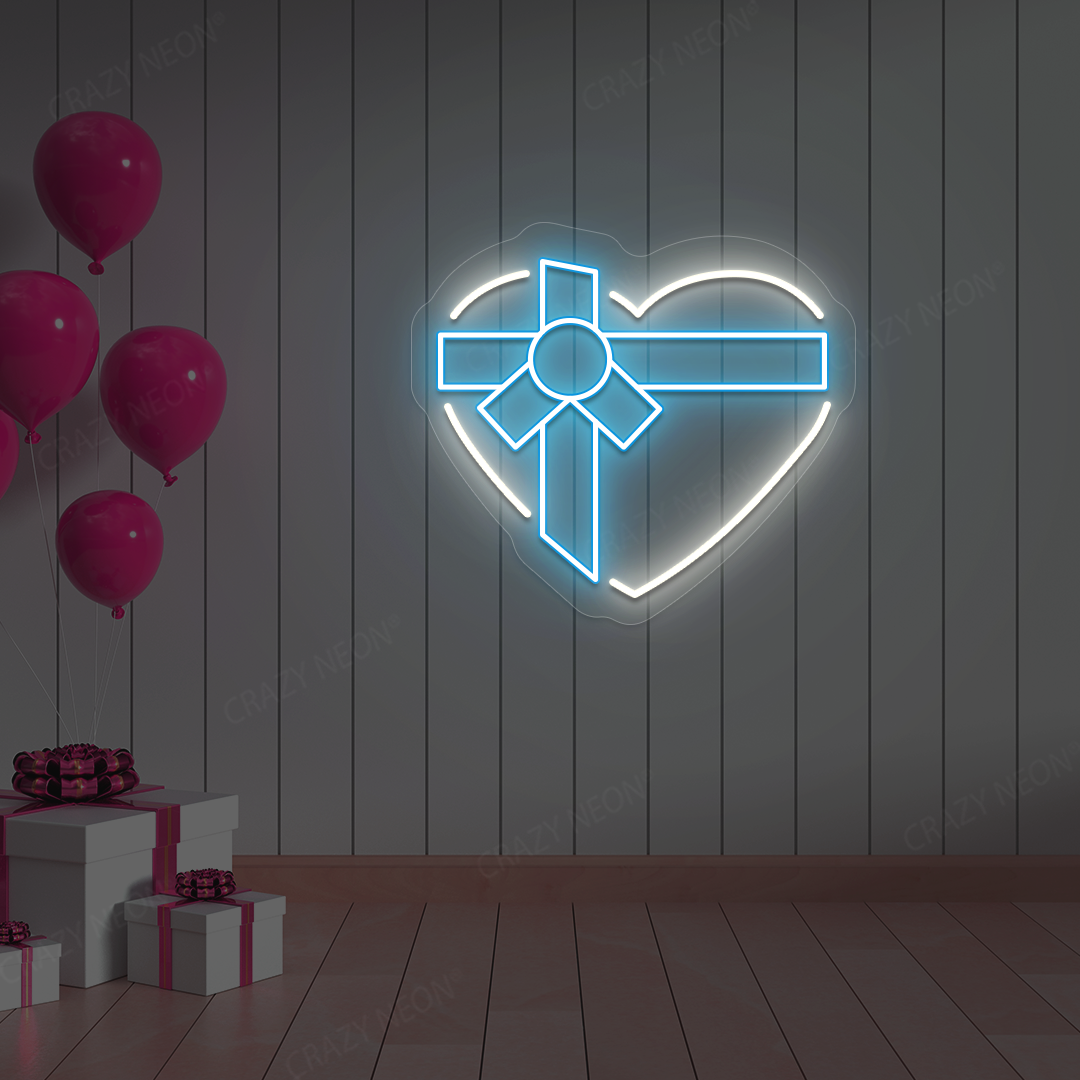 Gifted Heart Neon Sign | Warmwhite