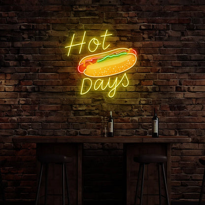 Hot Dog Neon Sign