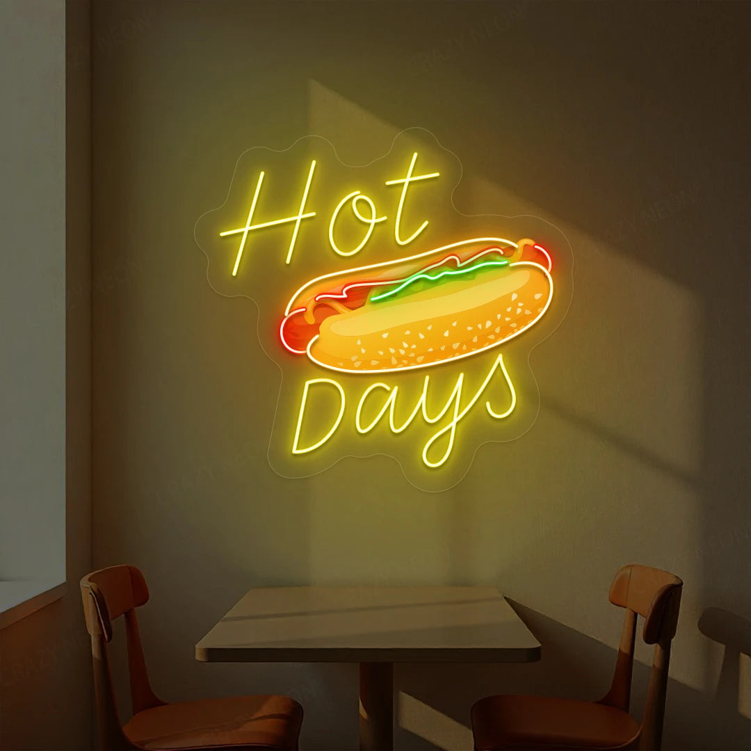 Hot Dog Neon Sign